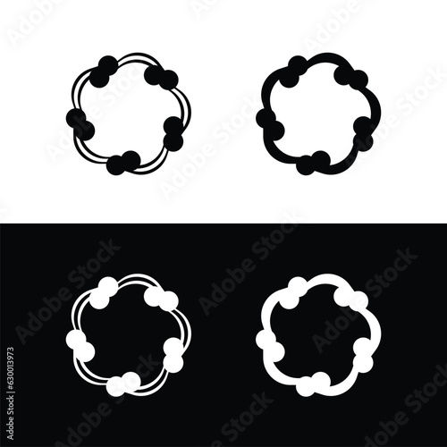 Circle vector logo template illustration . Circle icon design