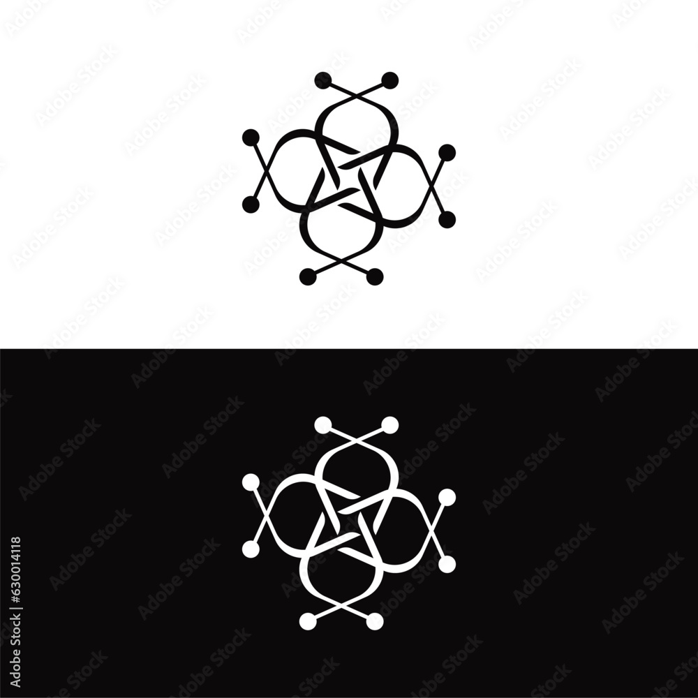 Obraz premium Circle vector logo template design . Circle silhouette illustration