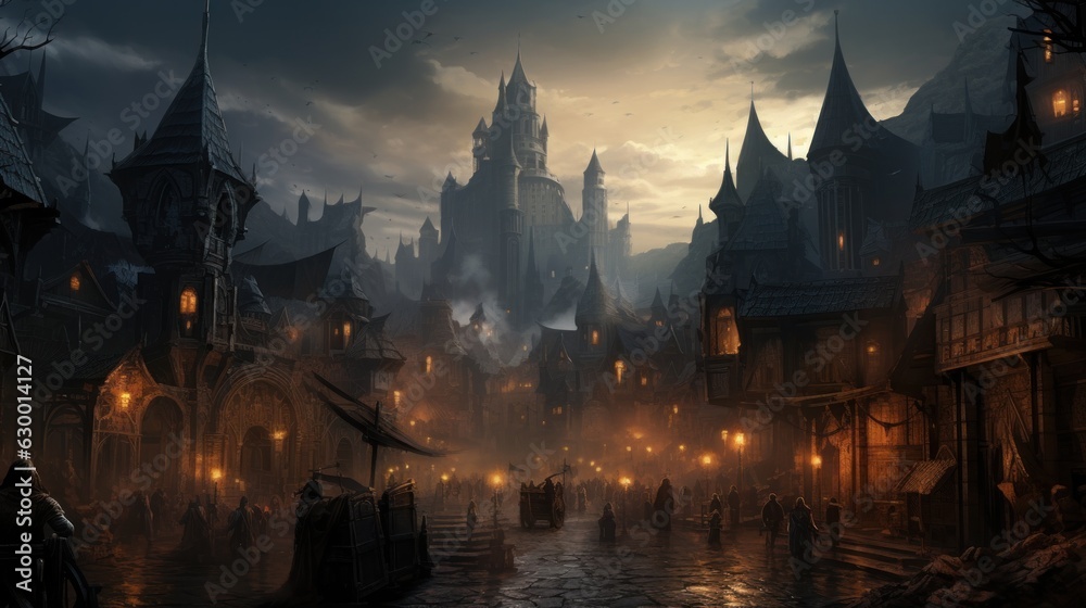 Fototapeta premium Fantasy RPG Game Artwork Game Art