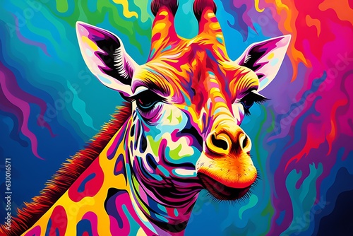 A Giraffe Airbrush Painting