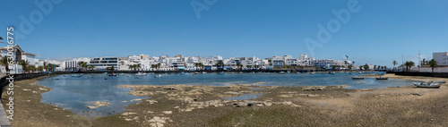 Panoramic view of Charco de San Gines in Arrecife, Lanzarote, Canary Islands, Spain