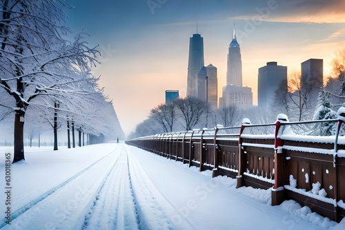 city in the snow © Image Studio