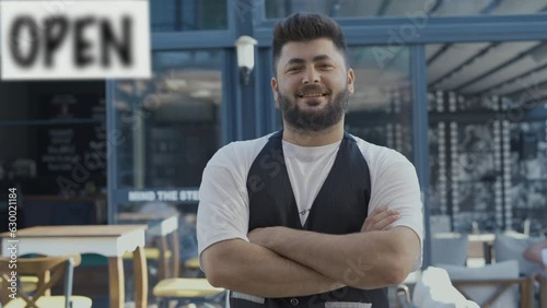 small business owner arm crossed looking at camera