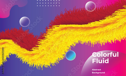 Gradient fluid shapes background