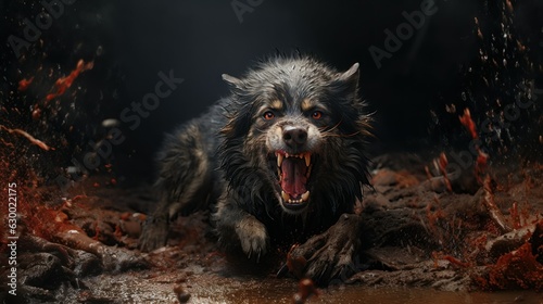 Growl of Menace: The Threat of a Rabid Dog