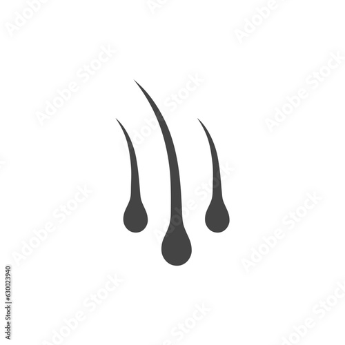vector hair follicle icon