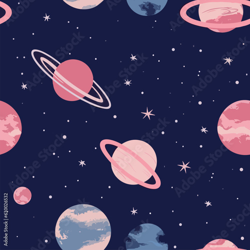 Seamless Colorful Galaxy Pattern.

Seamless pattern of Galaxy in colorful style. Add color to your digital project with our pattern!