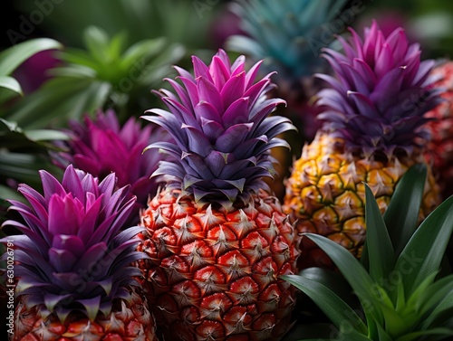 Photo a lot of pineapple fruit for background. 