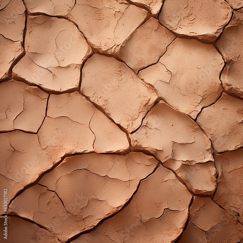 Dry cracked earth, parched earth, earth gray dirt texture, arid soil Fototapet