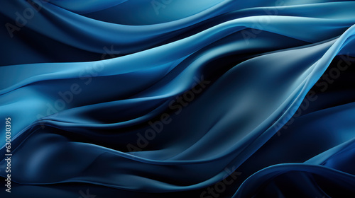 Ethereal Whirlpool: A Chiaroscuro Journey in Blue. Generative AI