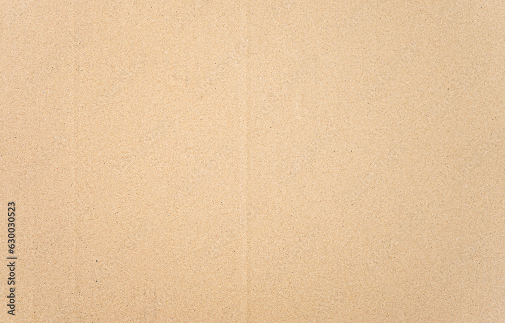 Fototapeta premium Brown paper box or Corrugated cardboard sheet texture background