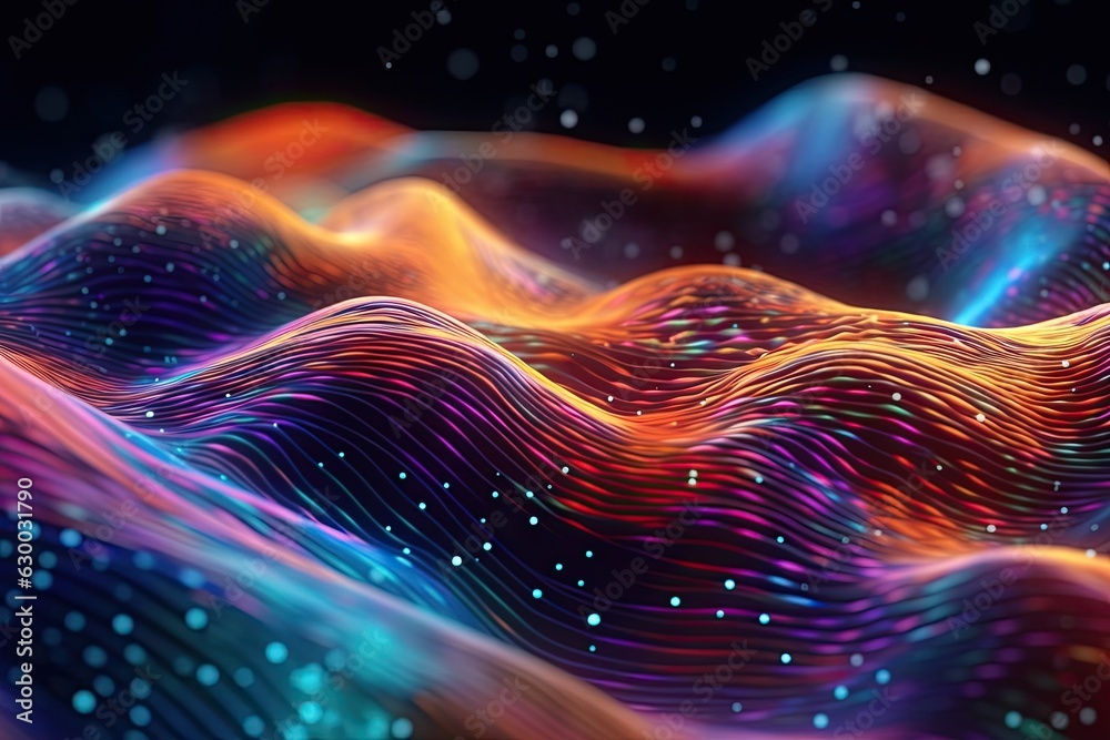 Fototapeta premium Abstract concept of data and information Generative Ai