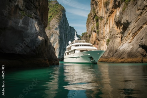 luxury yacht. Travel cruise concept © jambulart