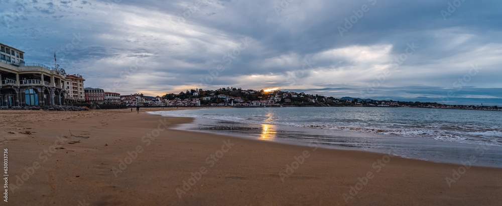 beach in Northern Europe with beautiful scenery