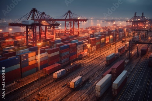 Industrial container freight Trade Port