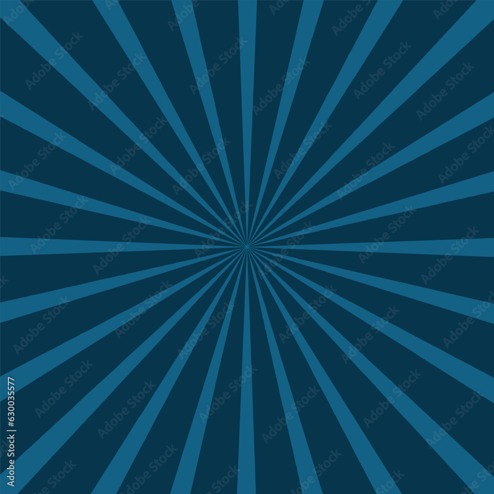 Aesthetic blue vector sunburst background Aesthetic blue vector sunburst background