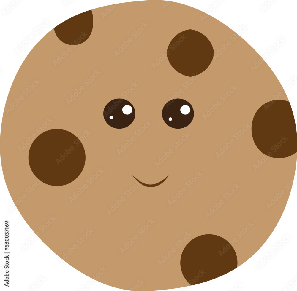 Fototapeta premium Vector funny cookie