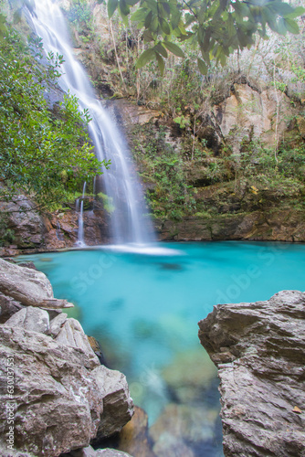 Beautiful and Colorfull Santa Barbara Brazilian Waterfall photo