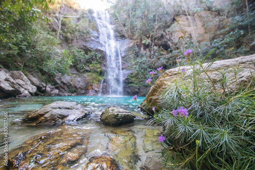 Beautiful and Colorfull Santa Barbara Brazilian Waterfall photo