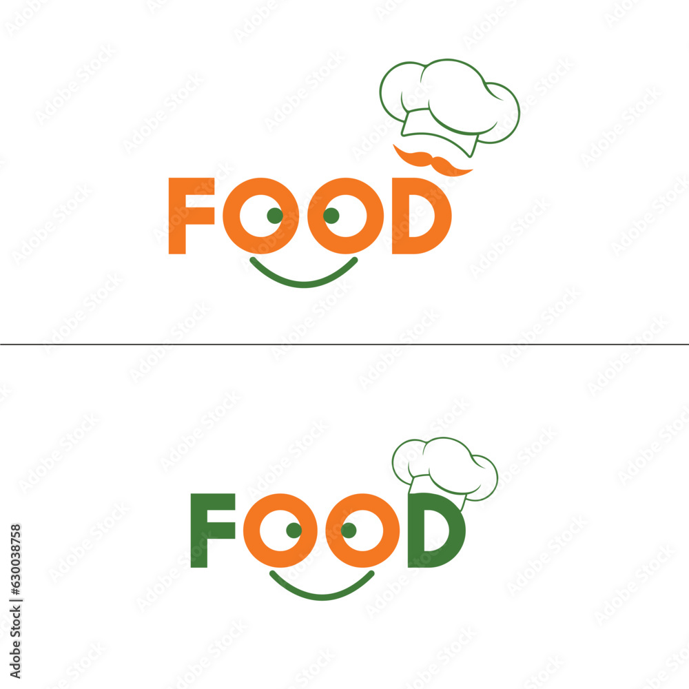 Food chef logo vector illustration Food chef logo vector illustration