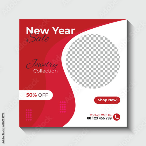 New year jewelry collection social media post