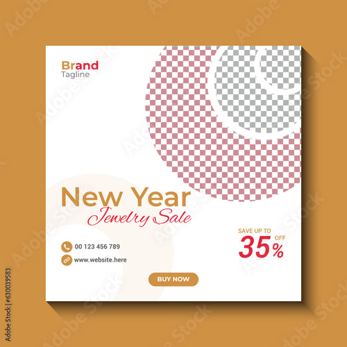 New year jewelry sale social media post