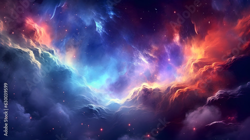 Majestic Space Mist: A Breathtaking Cosmic Enchantment, generative ai 