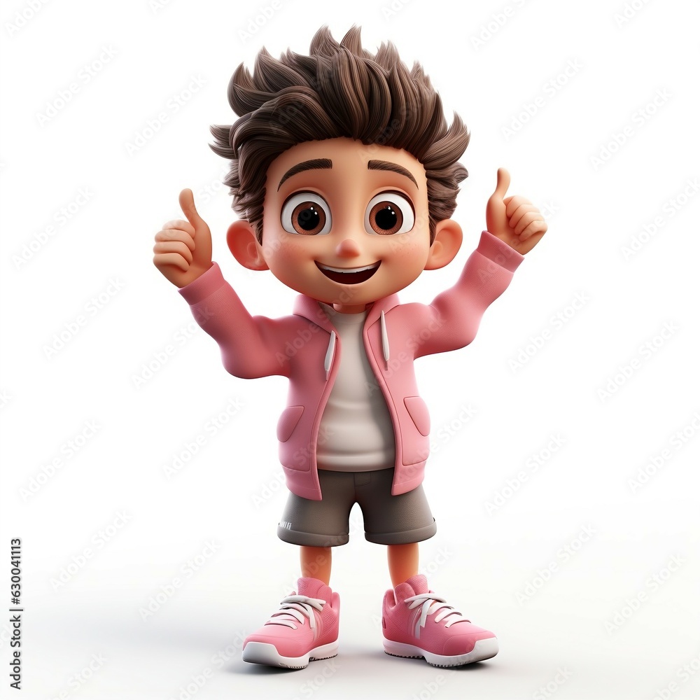 a smiling little boy wearing a pink shirt is standing and pointing up a smiling little boy wearing a pink shirt is standing and pointing up
