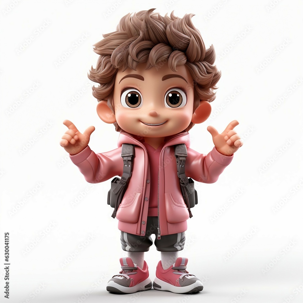 a smiling little boy wearing a pink dress is standing and pointing up a smiling little boy wearing a pink dress is standing and pointing up