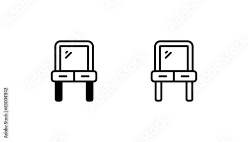 Dressing Room icon design with white background stock illustration