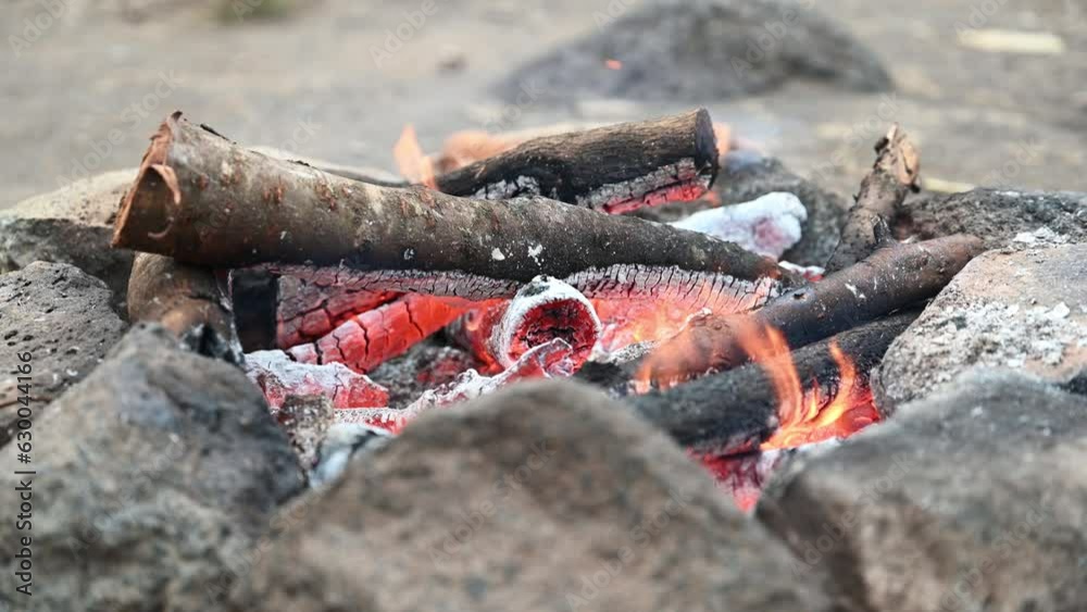 Close-up of bonfire burning in a hearth made of stones
Close-up of bonfire burning in a hearth made of stones