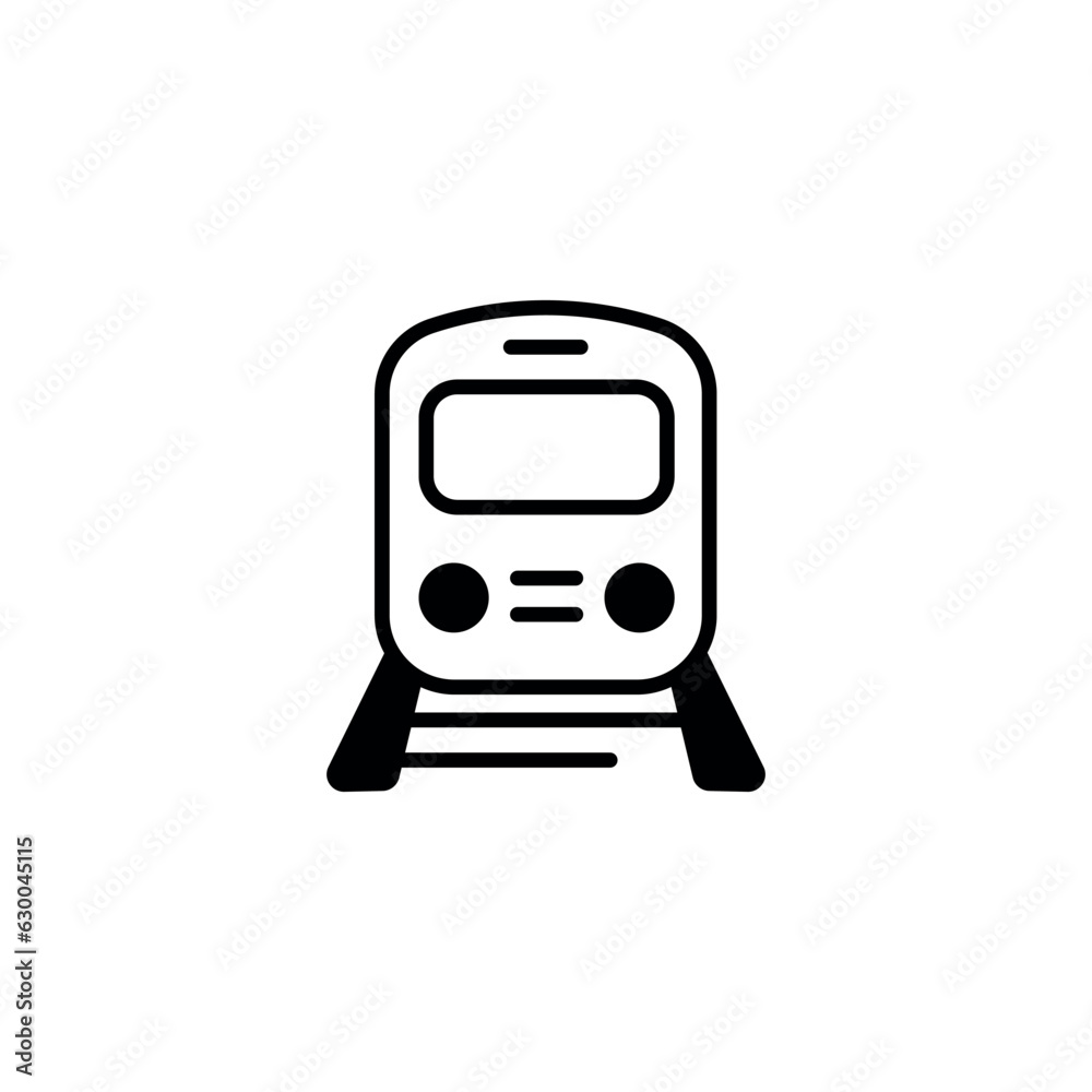 Subway icon design with white background stock illustration Subway icon design with white background stock illustration