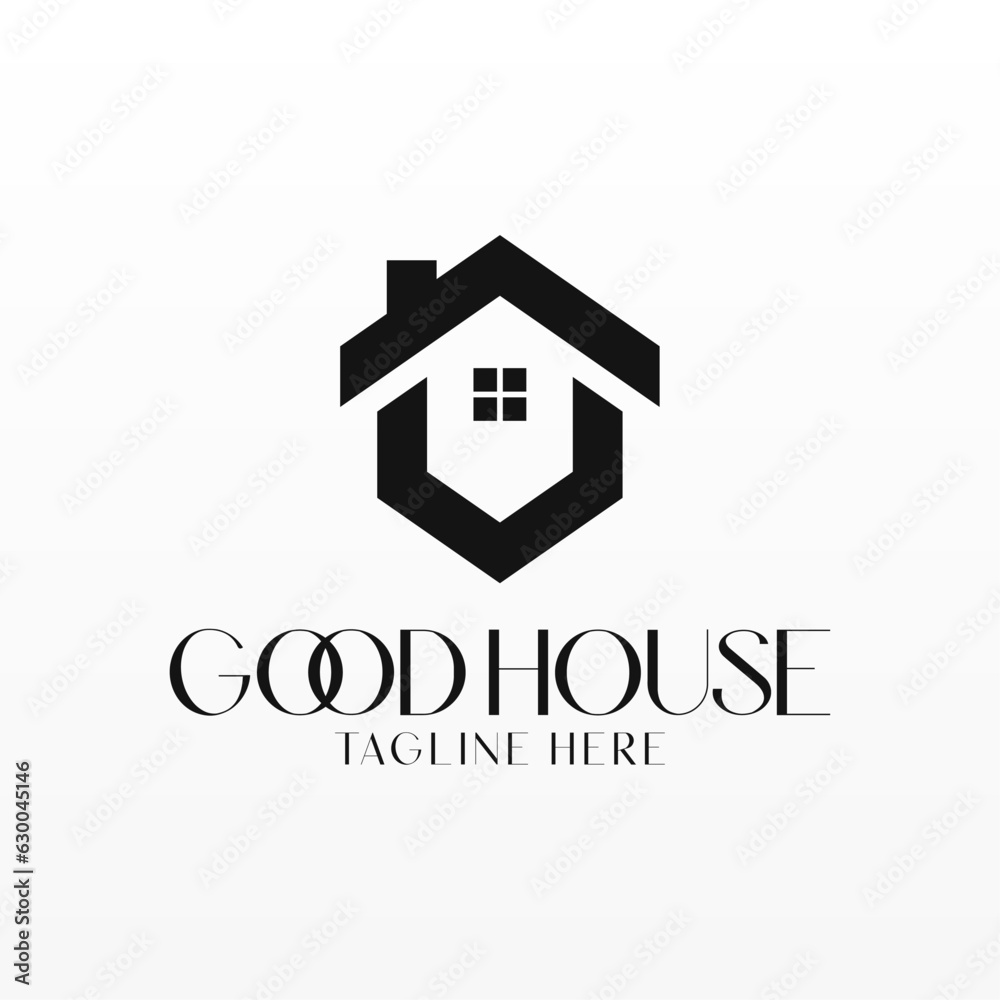 House logo design concept. Simple building logo template. Home logo design template