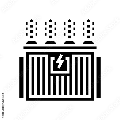 electrical substation electrical engineer glyph icon vector. electrical substation electrical engineer sign. isolated symbol illustration