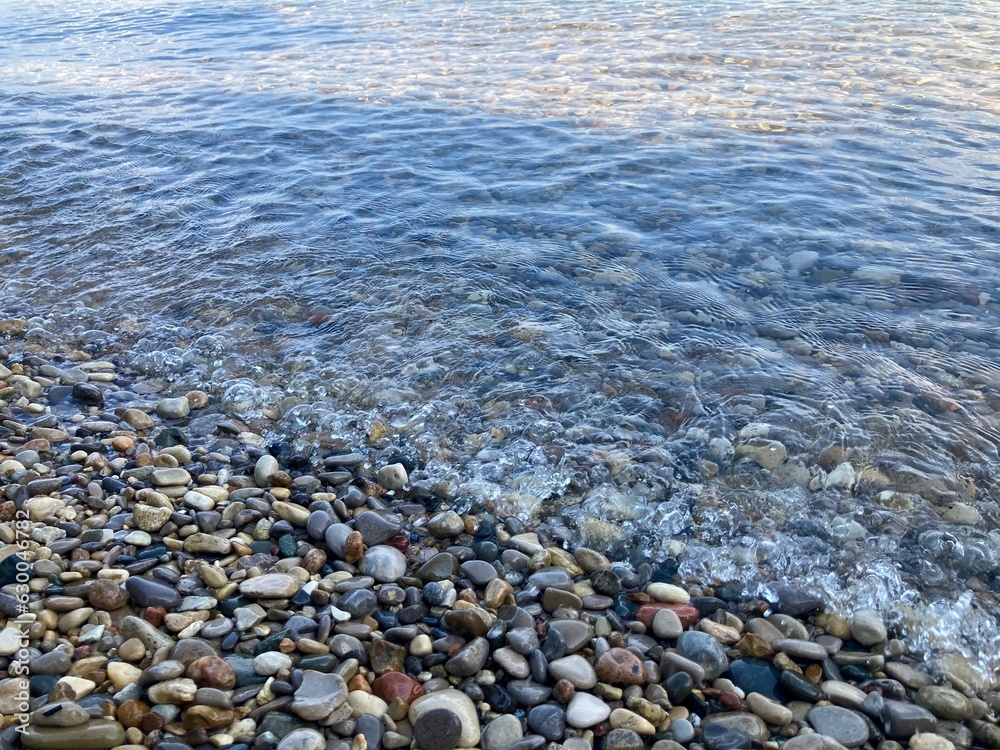 natural stones on the beach natural stones on the beach
