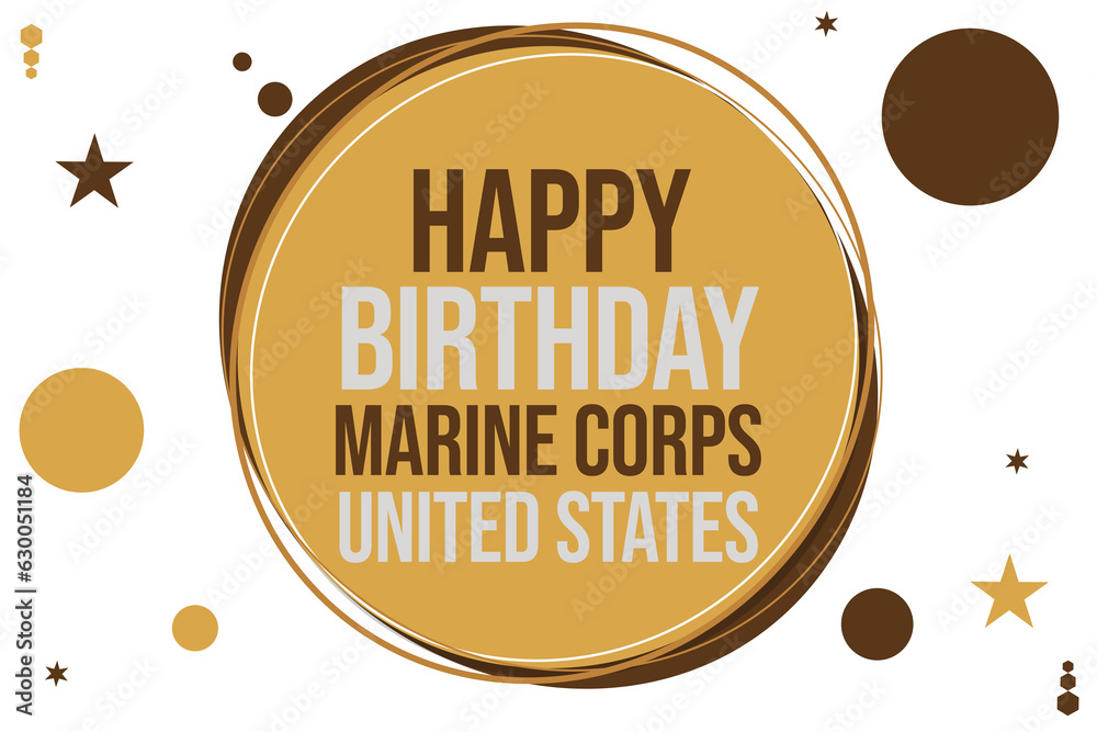 Happy Birthday the United States Marine Corps Wallpaper with stars and ...