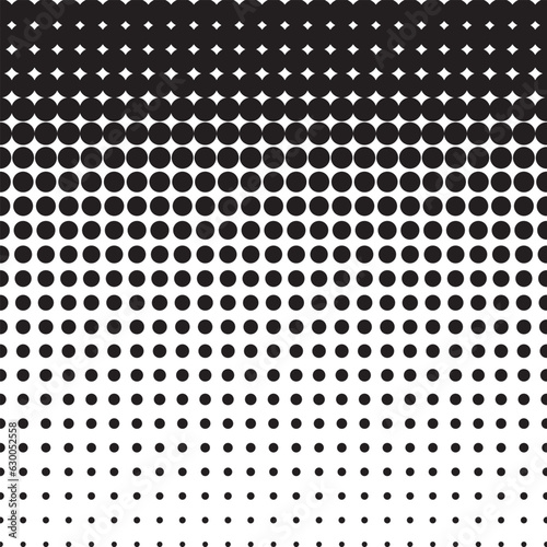 abstract geometric black halftone dot pattern perfect for background, wallpaper