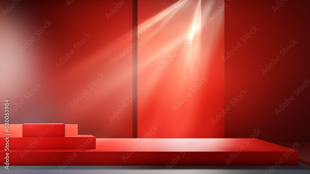 Wunderschöner Hintergrund in rot mit Elementen und Platzhalter für Webdesign und Drucksachen, ai generativ Wunderschöner Hintergrund in rot mit Elementen und Platzhalter für Webdesign und Drucksachen, ai generativ
