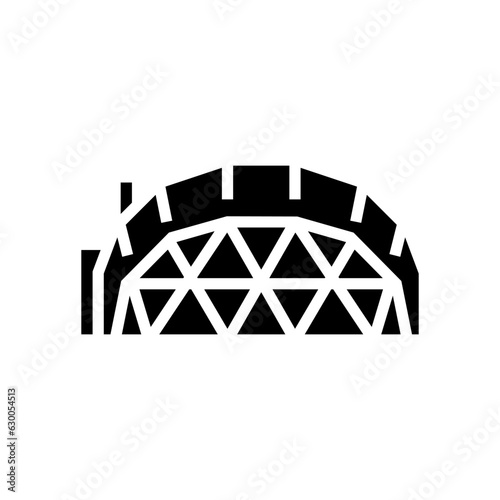 glamping tent luxury glyph icon vector. glamping tent luxury sign. isolated symbol illustration