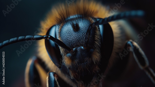 close up of a wasp created with generative ai