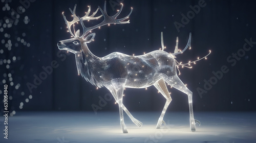 deer in the night created with generative ai © Akshay