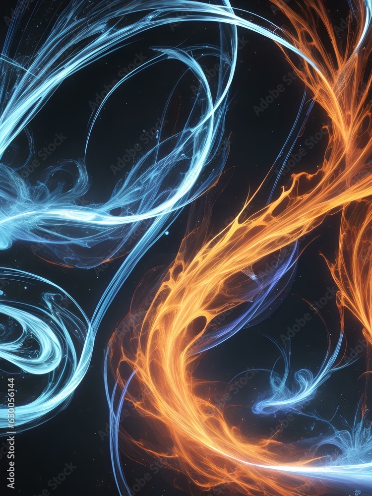 Obraz premium energy flow wallpaper