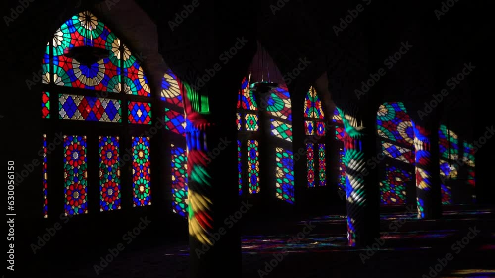 Prayer Hall Of Nasir Ol Molk Pink Mosque Shiraz Iran