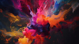 abstract background with color paint created with generative ai