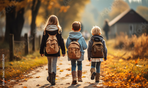 Countryside School Adventure: Back to School in Autumn