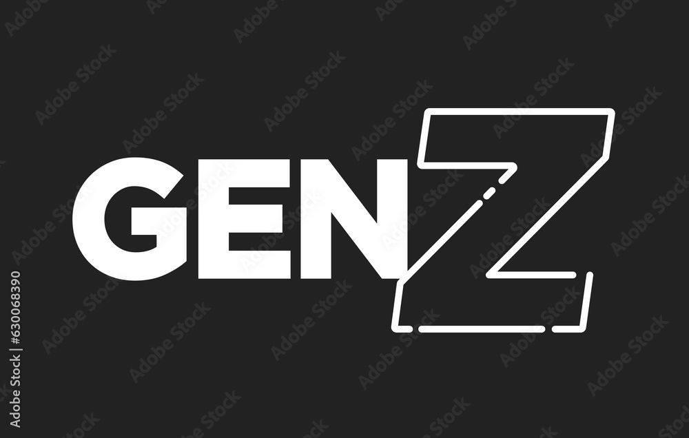 Gen Z Generation Z 2000 s Kid Future Generation New Gen Kids Logo gen-z-generation-z-2000-s-kid-future-generation-new-gen-kids-logo