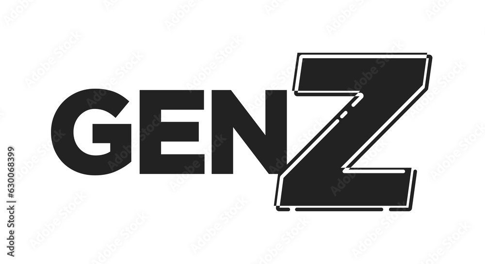 Gen Z Generation Z 2000 s Kid Future Generation New Gen Kids Logo gen-z-generation-z-2000-s-kid-future-generation-new-gen-kids-logo