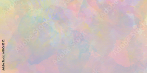 Abstract multicolored brush painted watercolor background with watercolor stains, painted colorful Rainbow watercolor background, Bright multicolor background with pink and blue and yellow colors.