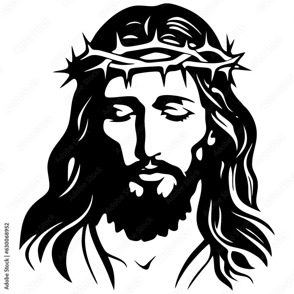 Fototapeta Jesus Christ With Crown of Thorn