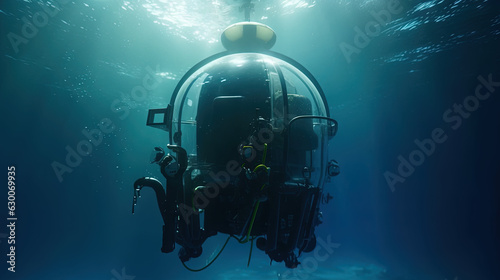 scuba diver in the sea created with generative ai © Akshay